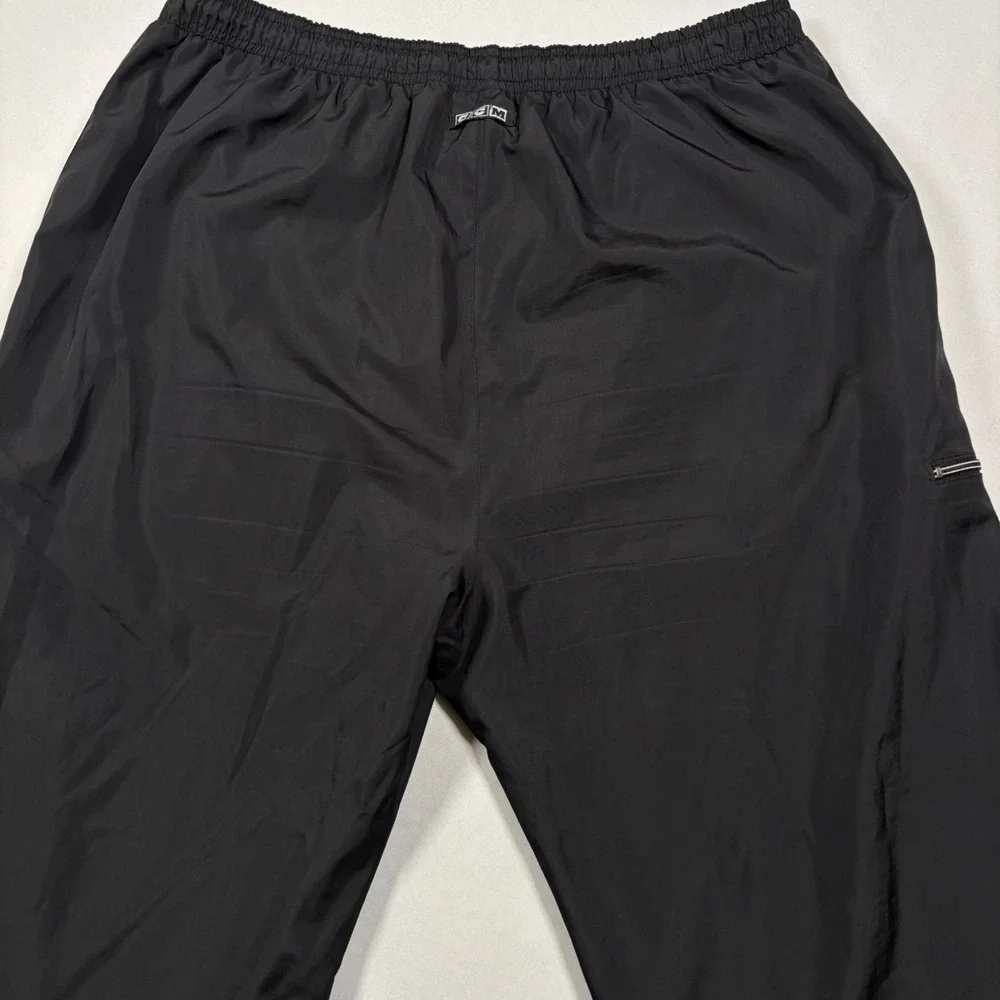 Vintage CCM Track Pants Mens XL Black Mesh Lined  Windbreaker Warm ups Korea